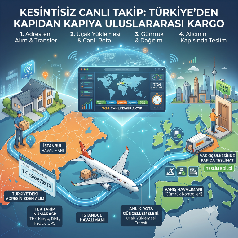 Adresten Alımdan Kapıda Teslimata Kesintisiz Canlı Takip