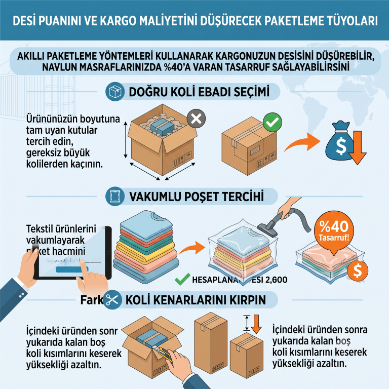Desi Puanını ve Kargo Maliyetini Düşürecek Paketleme Tüyoları