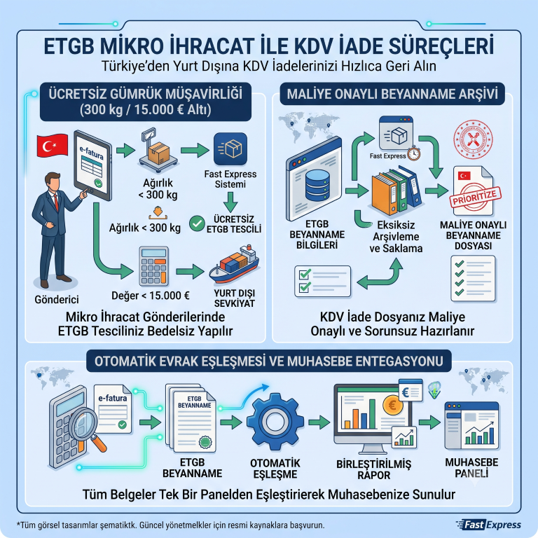 ETGB Mikro İhracat İle KDV İade Süreçleri