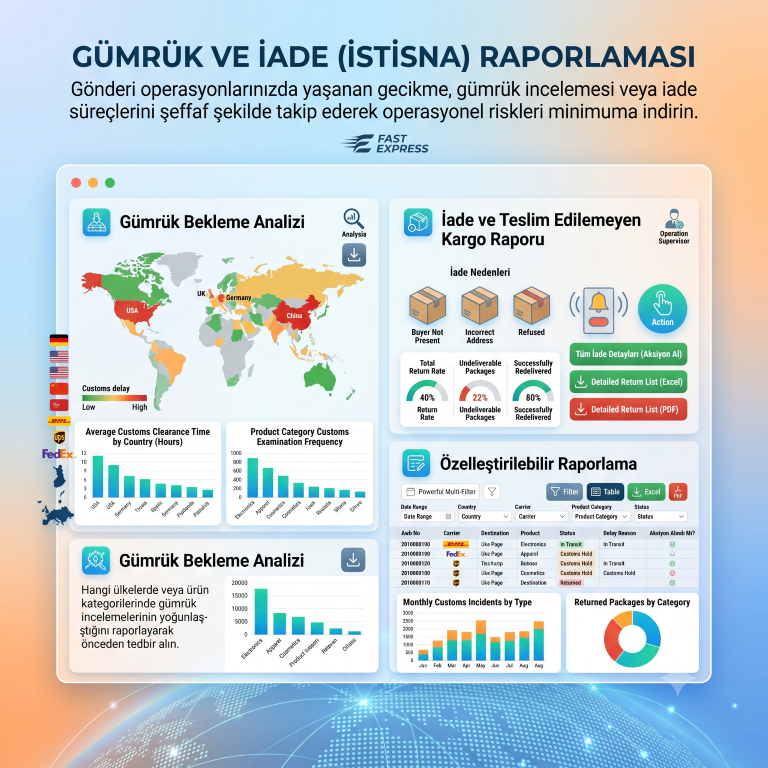 Gümrük ve İade (İstisna) Raporlaması